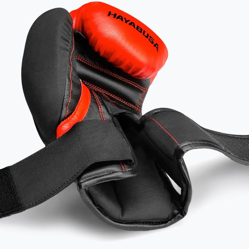 Hayabusa T3 červeno-černé boxerské rukavice T310G 8