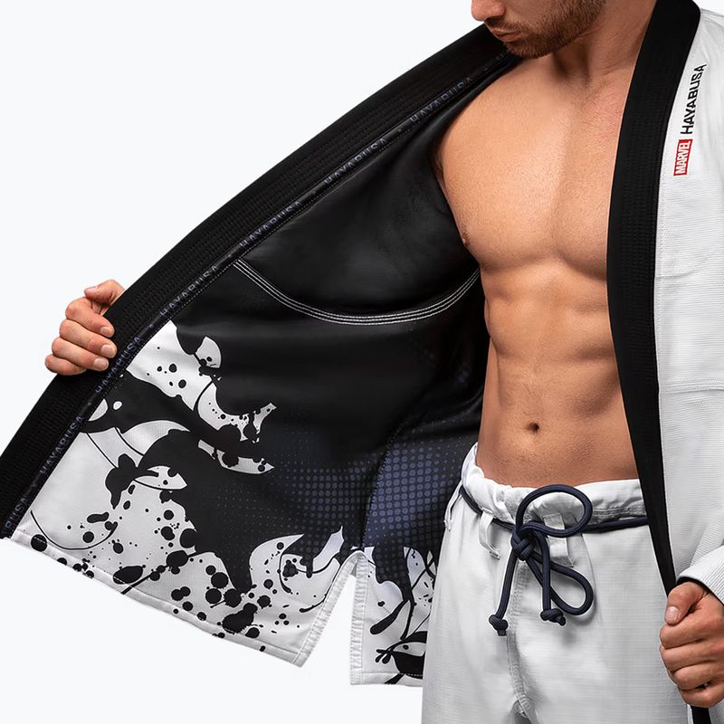 GI do brazilského jiu-jitsu Hayabusa Marvel Venom white 4