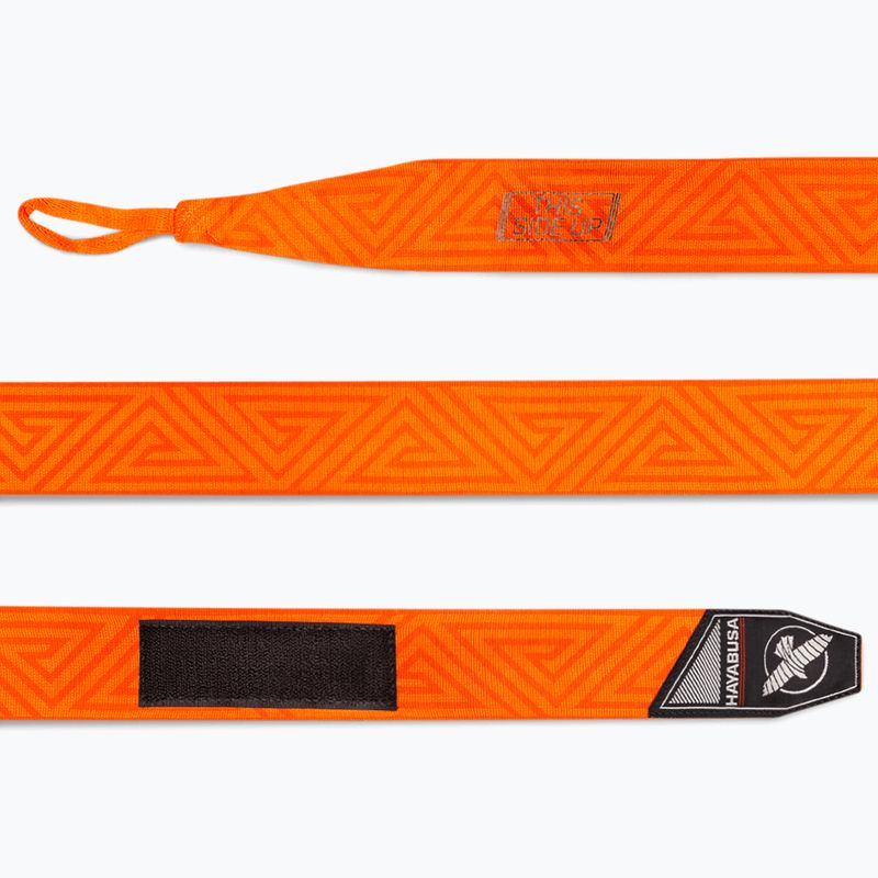 Boxerské bandáže Hayabusa Perfect Stretch  450 cm orange maze 3