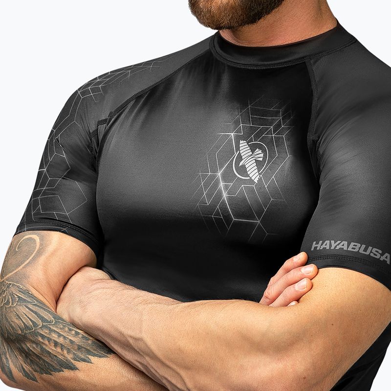 Pánské tričko Hayabusa Geo Rashguard Shortsleeve grey 3