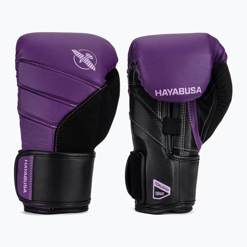 Boxerské rukavice Hayabusa T3 purple/black