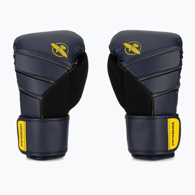 Boxerské rukavice Hayabusa T3 navy/yellow 2