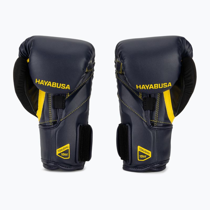 Boxerské rukavice Hayabusa T3 navy/yellow 3