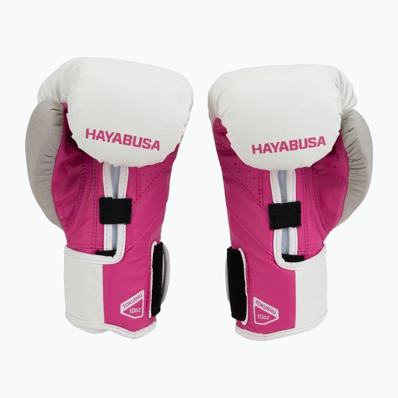 Boxerské rukavice Hayabusa T3 bílo-růžové T314G 2