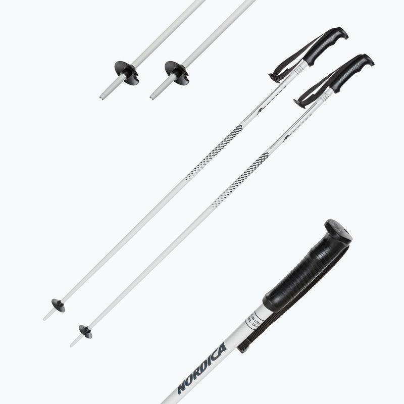 Lyžařské hole Nordica Primo Uni white 5