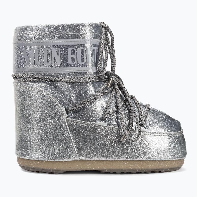 Dámské sněhule Moon Boot Icon Low Glitter silver 2
