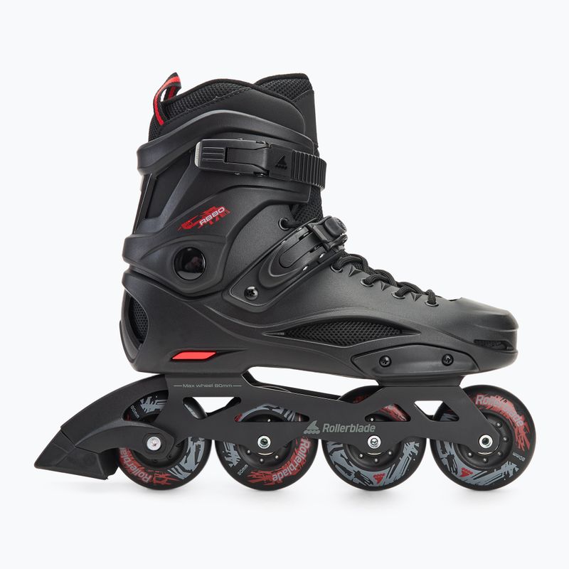 Pánské kolečkové brusle Rollerblade RB 80 black/red 2