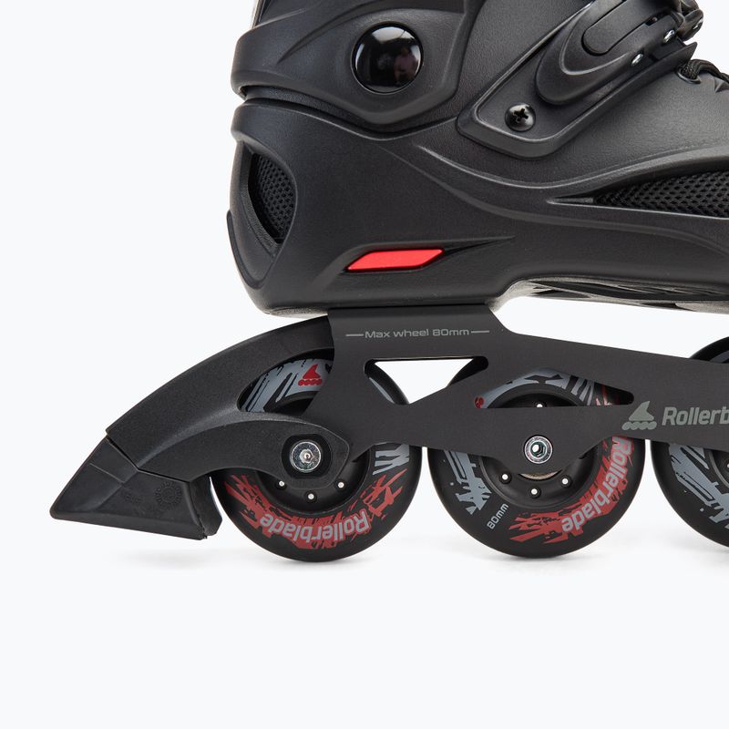 Pánské kolečkové brusle Rollerblade RB 80 black/red 7