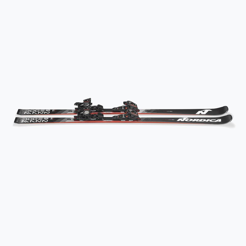 Sjezdové lyže + vázání Nordica Doberman Multigara DC + Comp 13 FDT black/white 5