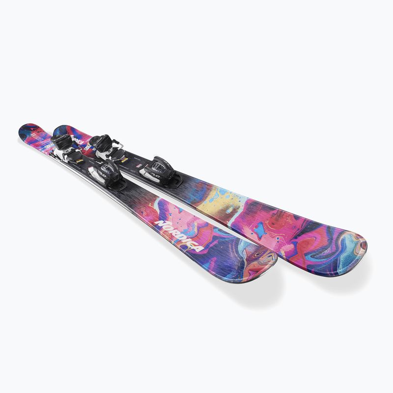 Dětské sjezdové lyže + vázání Nordica Unleashed JR + J7.0 FDT rainbow 4
