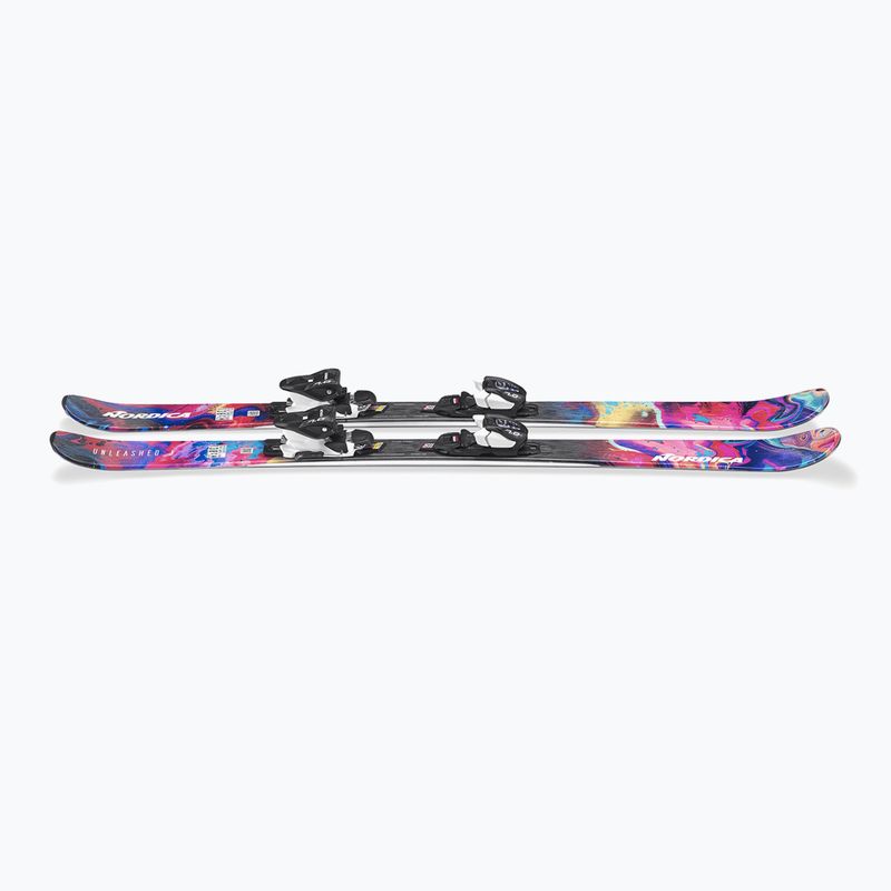 Dětské sjezdové lyže + vázání Nordica Unleashed JR + J7.0 FDT rainbow 5