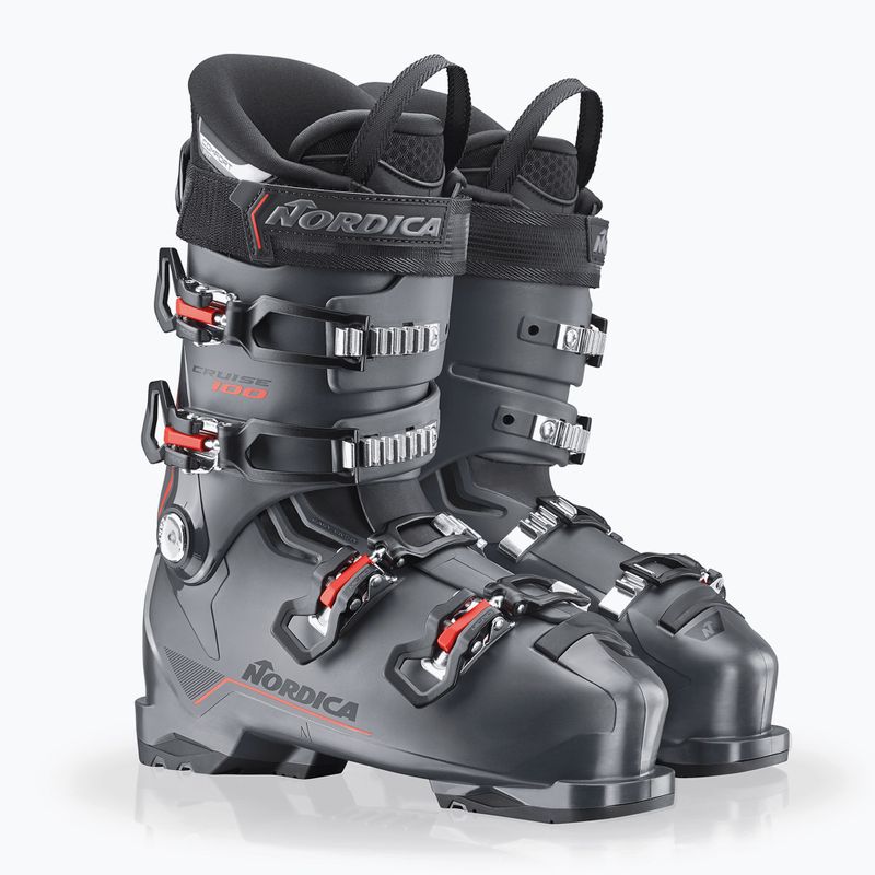 Pánské lyžařské boty Nordica The Cruise 100 anthracite/black/red 7