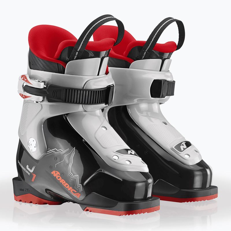 Dětské lyžařské boty Nordica Speedmachine J 1 black/grey/red 7