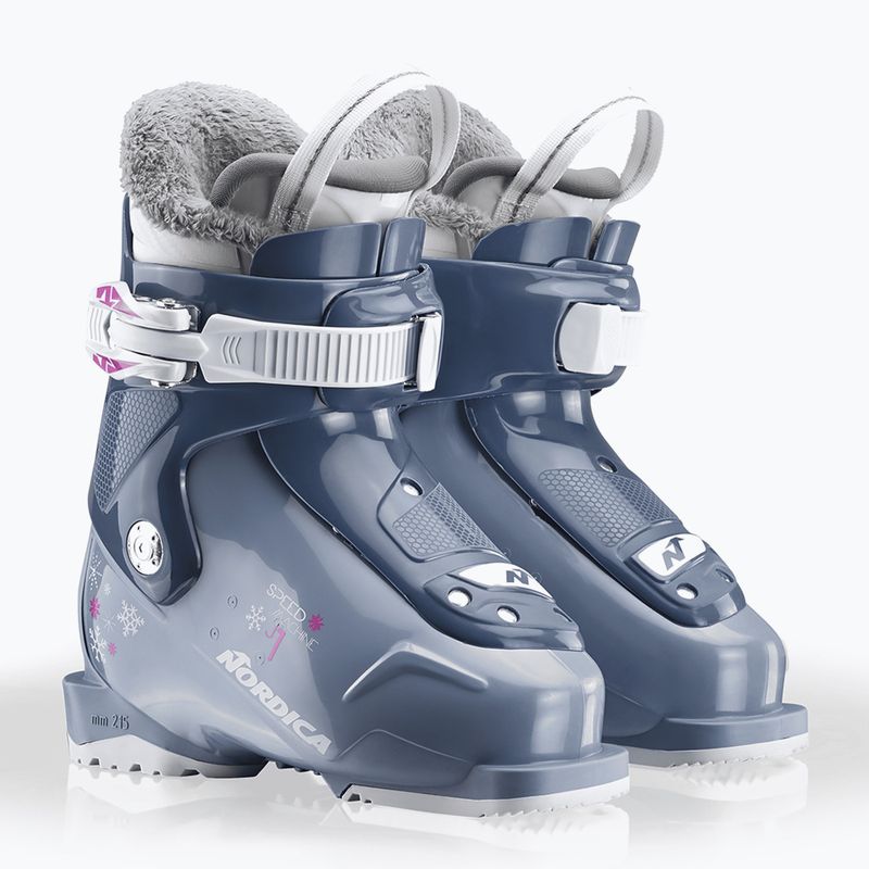 Dětské lyžařské boty Nordica Speedmachine J 1 blue/light blue/fucsia 7