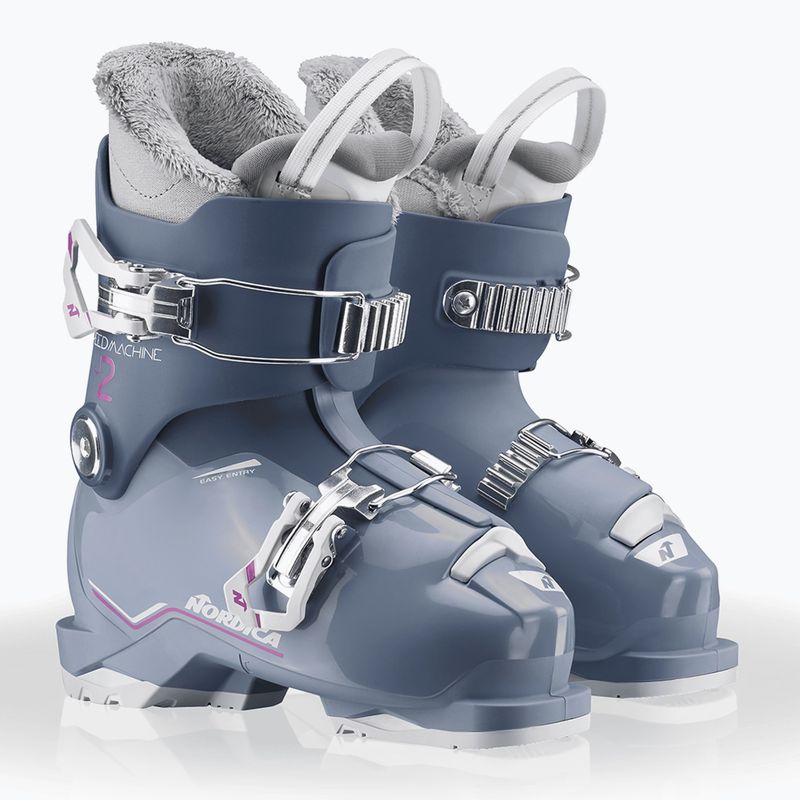 Dětské lyžařské boty Nordica Speedmachine J 2 blue/light blue/fucsia 7