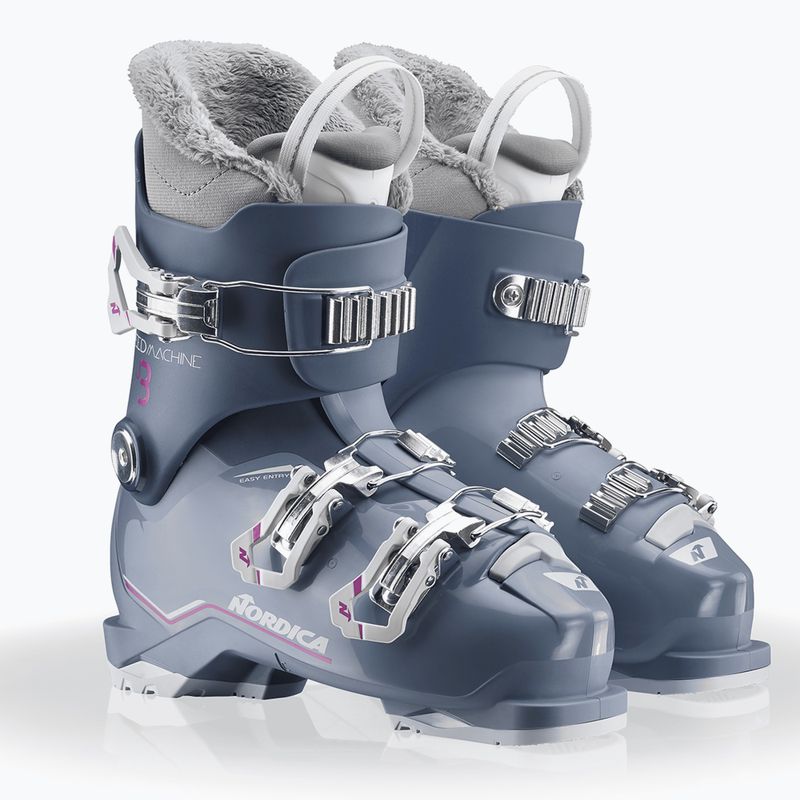 Dětské lyžařské boty Nordica Speedmachine J 3 blue/light blue/fucsia 7