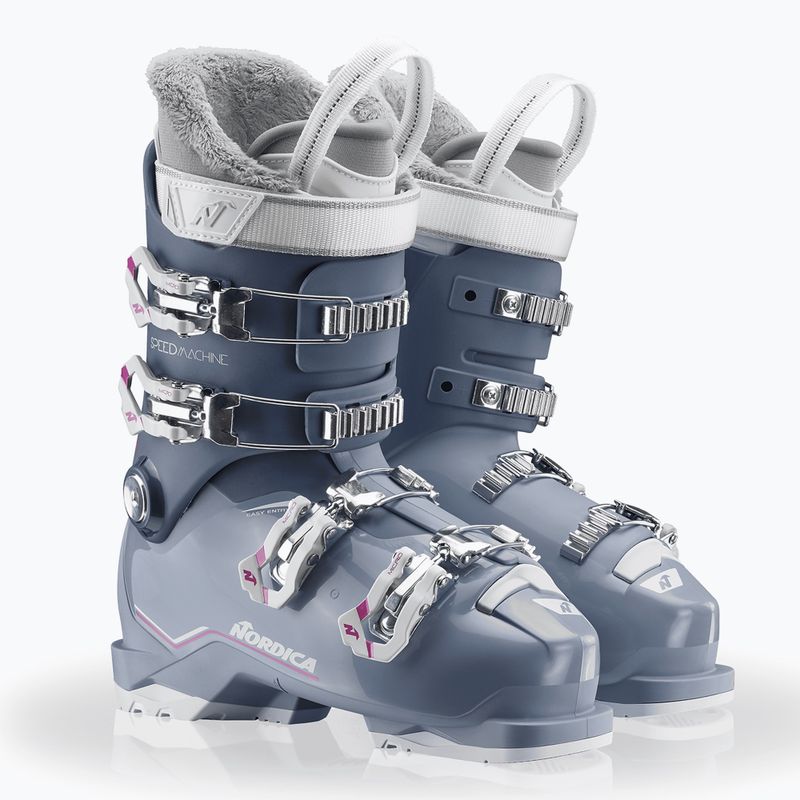 Dětské lyžařské boty Nordica Speedmachine J 4 blue/light blue/fucsia 7
