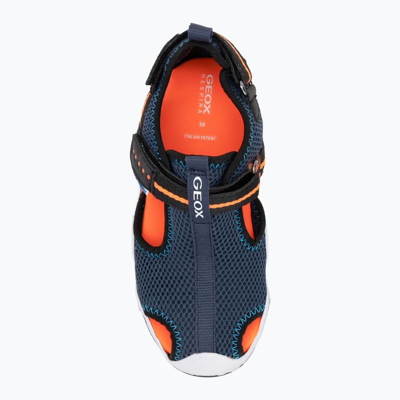 Dětské sandály Geox Wader navy/fluo orange 5