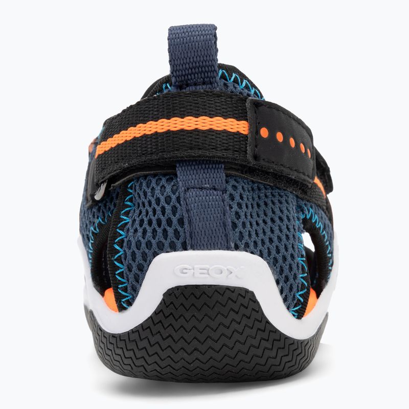Dětské sandály Geox Wader navy/fluo orange 6