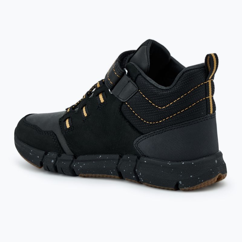 Juniorské boty  Geox Flexyper ABX black/dark yellow 3