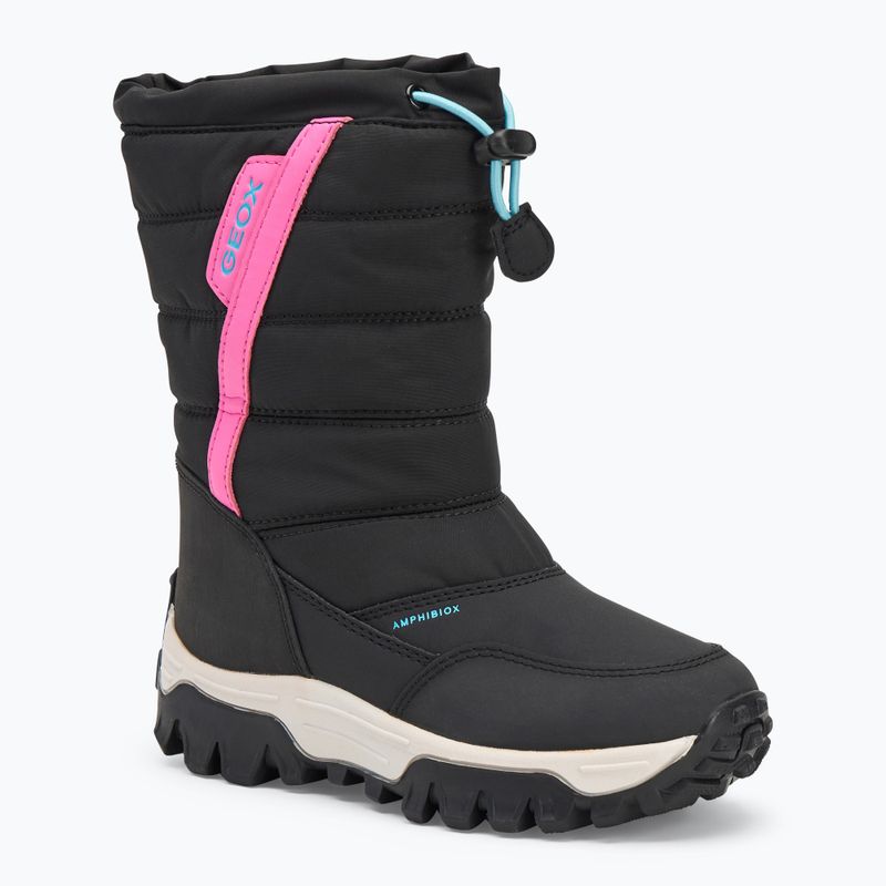 Dětské sněhule Geox Himalaya ABX black/fuchsia