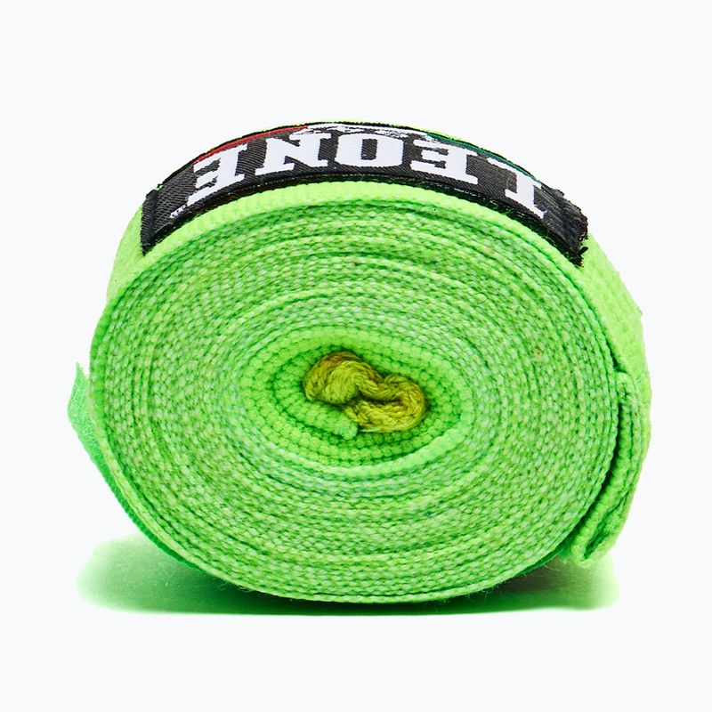 Boxerské bandáže Leone 1947 Hand Wraps 350 cm fluorescent green/fluorescent green 4