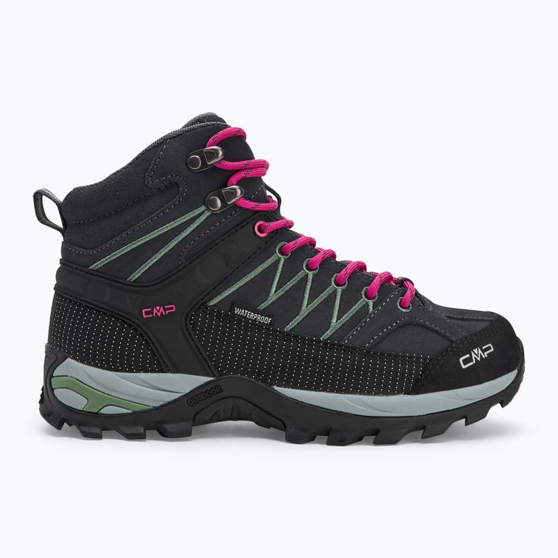 Dámské trekové boty CMP Rigel Mid Wp anthracite/mineral green 2
