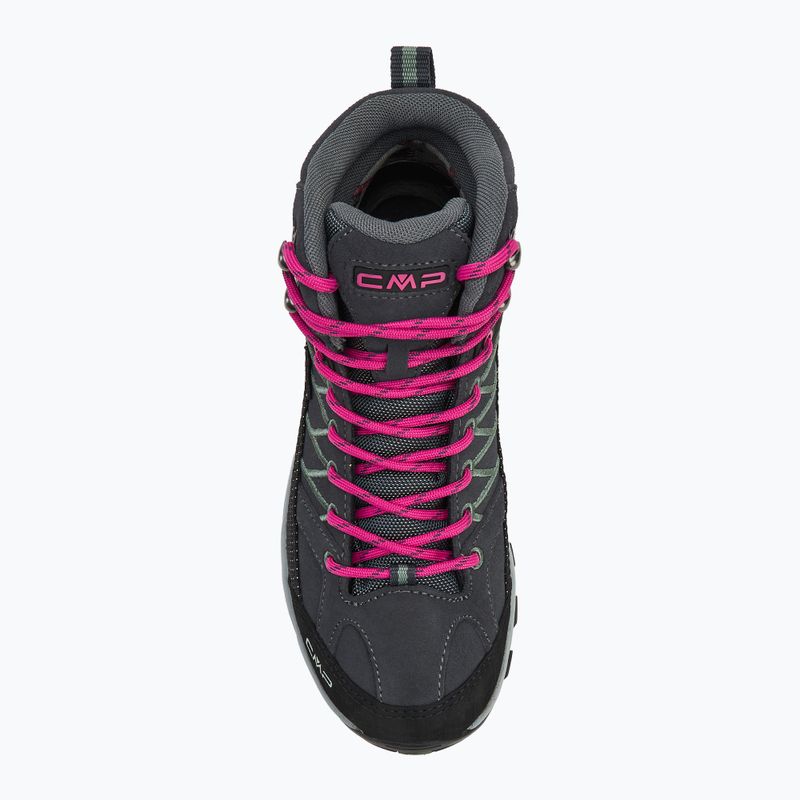 Dámské trekové boty CMP Rigel Mid Wp anthracite/mineral green 5