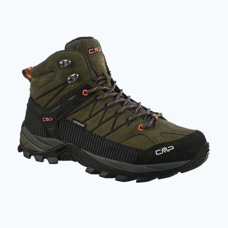 Pánské trekové boty CMP Rigel Mid Wp olive/flame