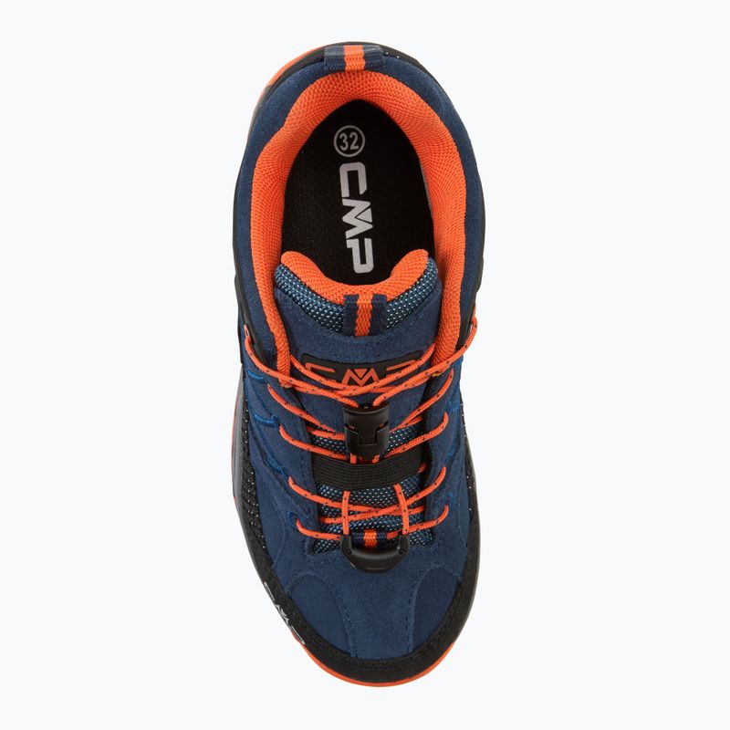 Dětské trekové boty CMP Rigel Low Wp b.blue / arancio 5