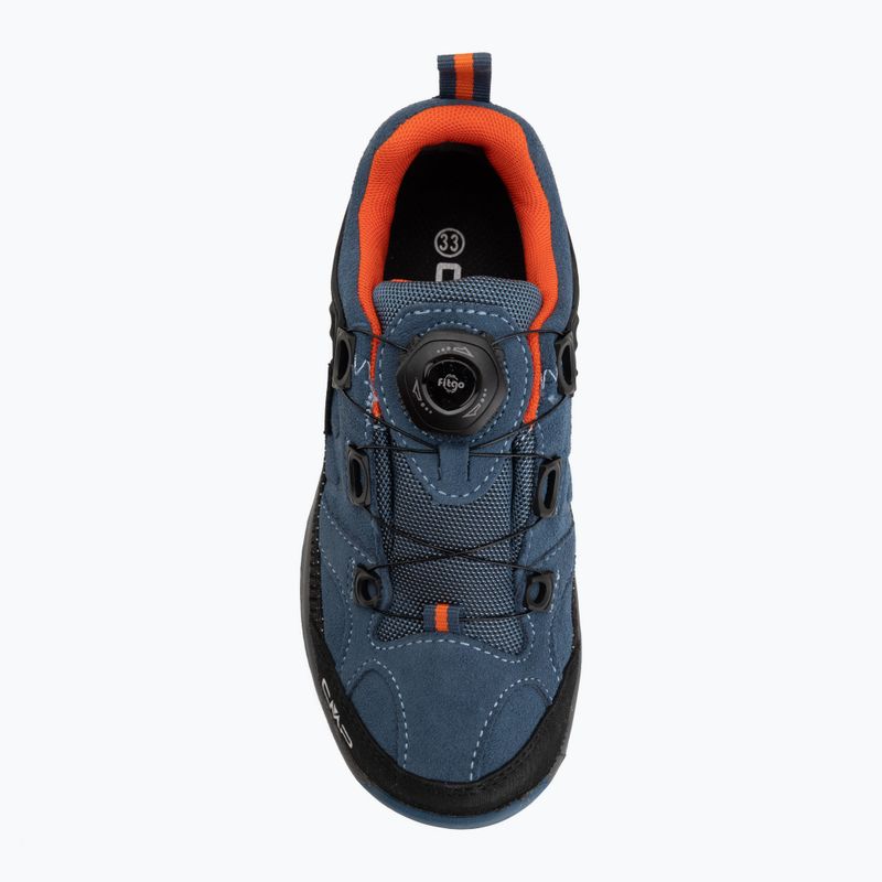 Dětské trekové boty CMP Kiruna Low FitGo Waterproof bluestone/arancio 5