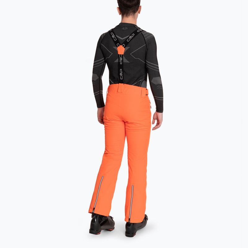 Pánské lyžařské kalhoty CMP 3W04467 fanta fluo 2