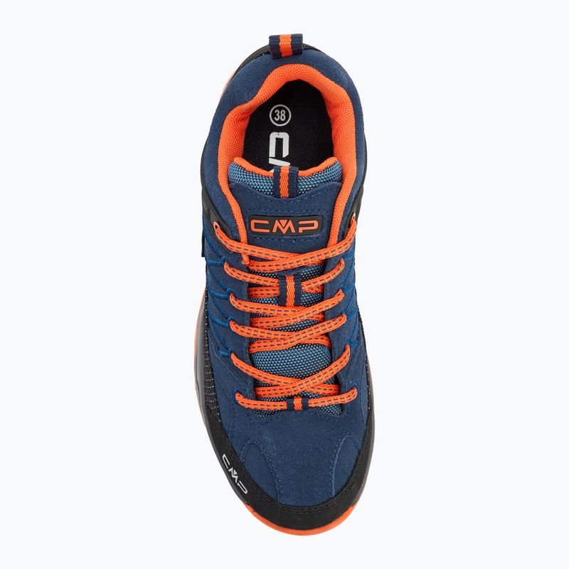 Juniorské boty CMP Rigel Low Wp b. blue / arancio 5