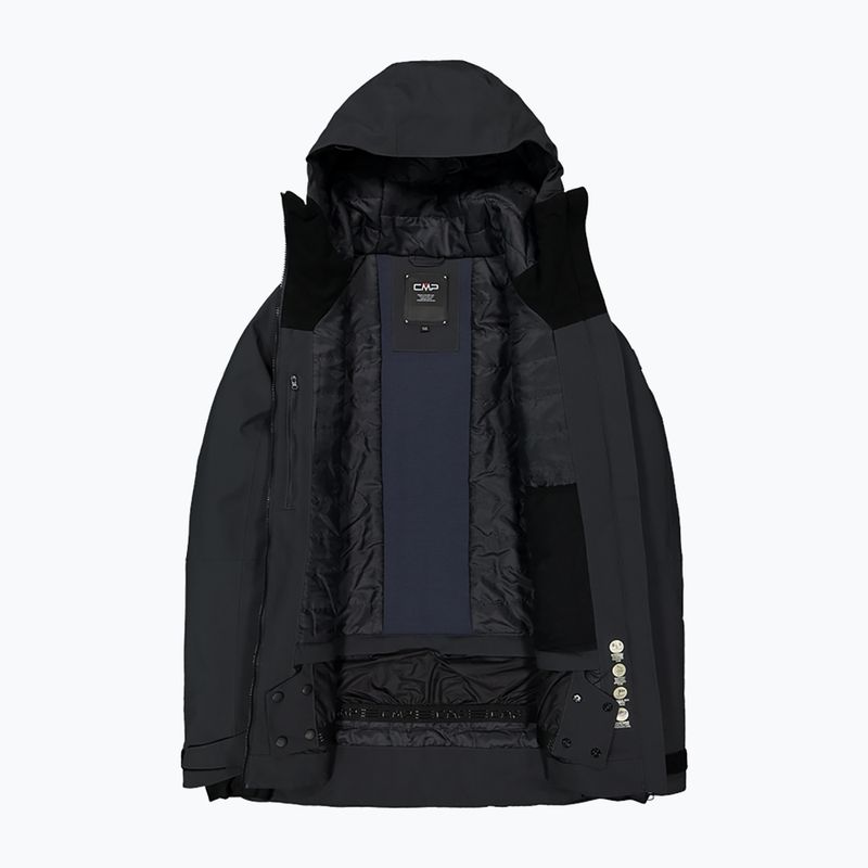 Pánská lyžařská bunda CMP 34W3987 Fix Hood antracitová 6