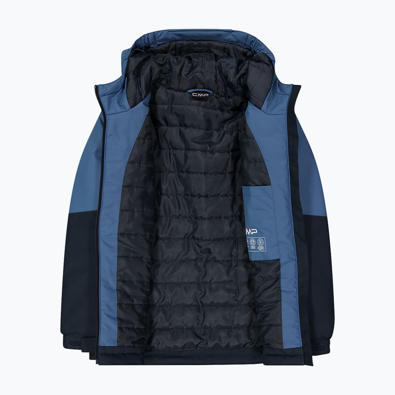 Dětská softshellová bunda CMP 35Z1524 Fix Hood b.blue/bluestone 4