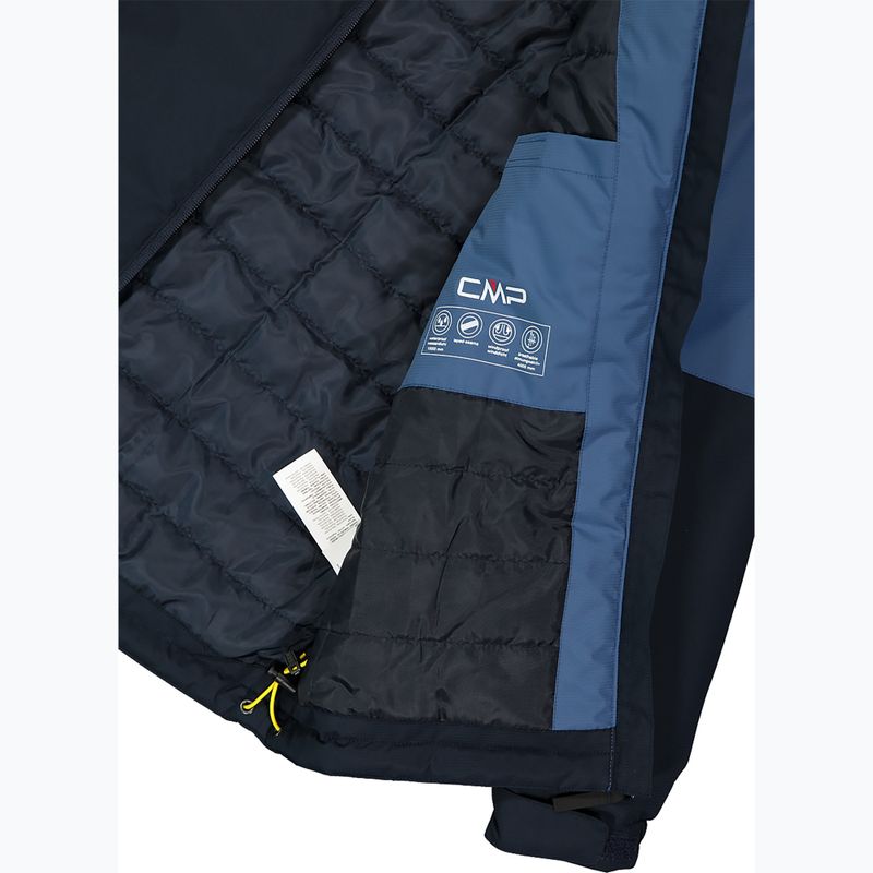 Dětská softshellová bunda CMP 35Z1524 Fix Hood b.blue/bluestone 6