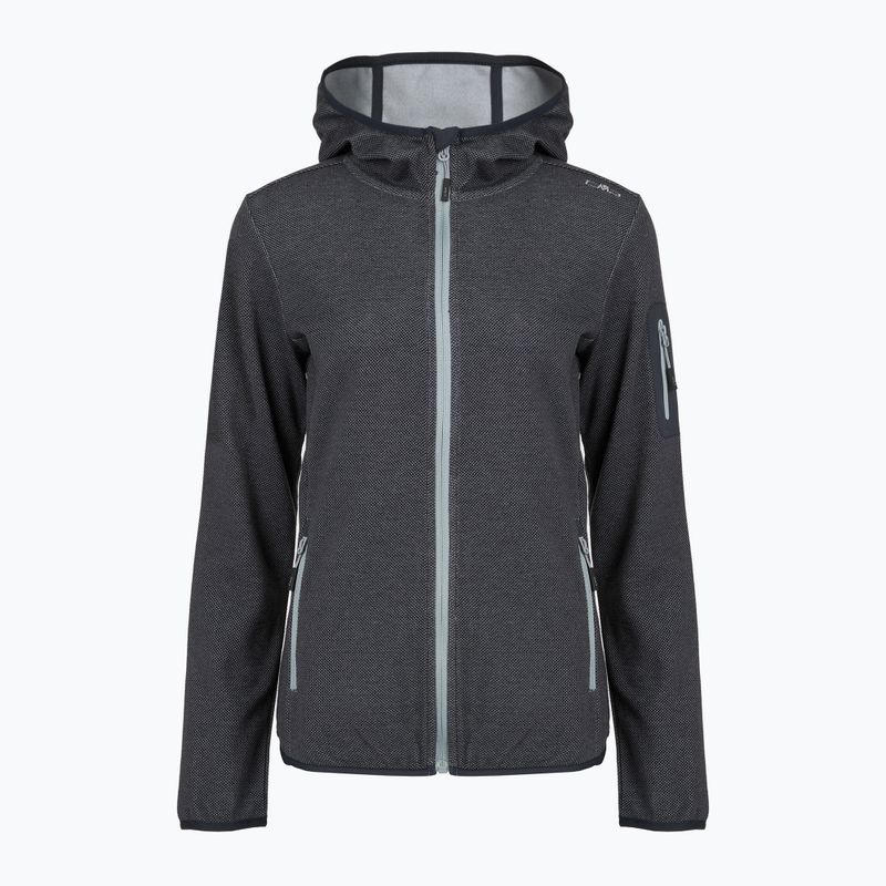 Dámská trekingová mikina CMP 34H6376 Fix Hood black/cement