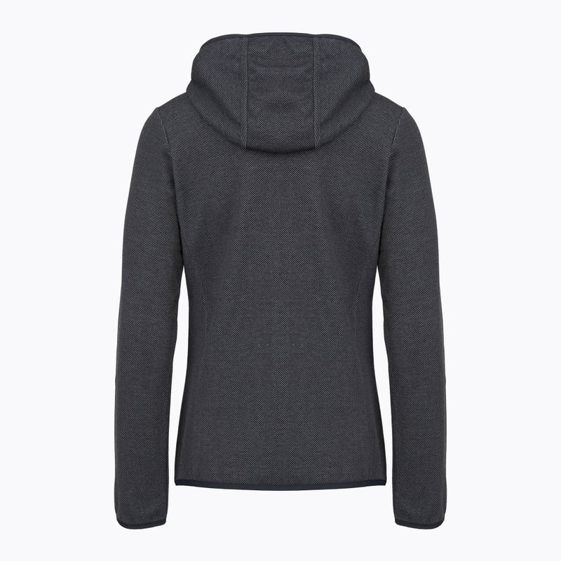 Dámská trekingová mikina CMP 34H6376 Fix Hood black/cement 2