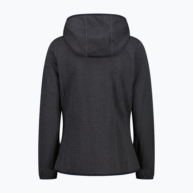 Dámská trekingová mikina CMP 34H6376 Fix Hood black/cement 2