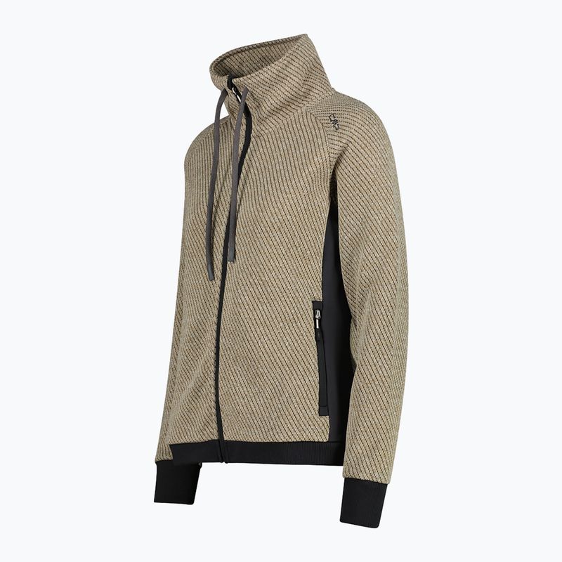 Dámská mikina CMP 35H1646 Jacquard Knitted vanilla 3