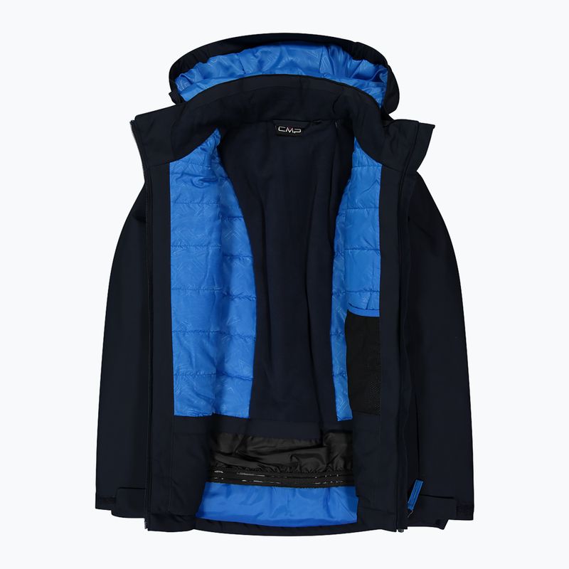 Dětská lyžařská bunda CMP 39W1924 black/blue/royal blue 4