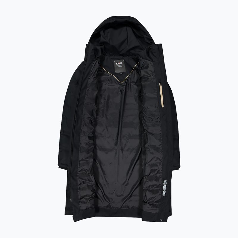 Dámská zateplená bunda CMP 35K3676 Coat Fix Hood black 4