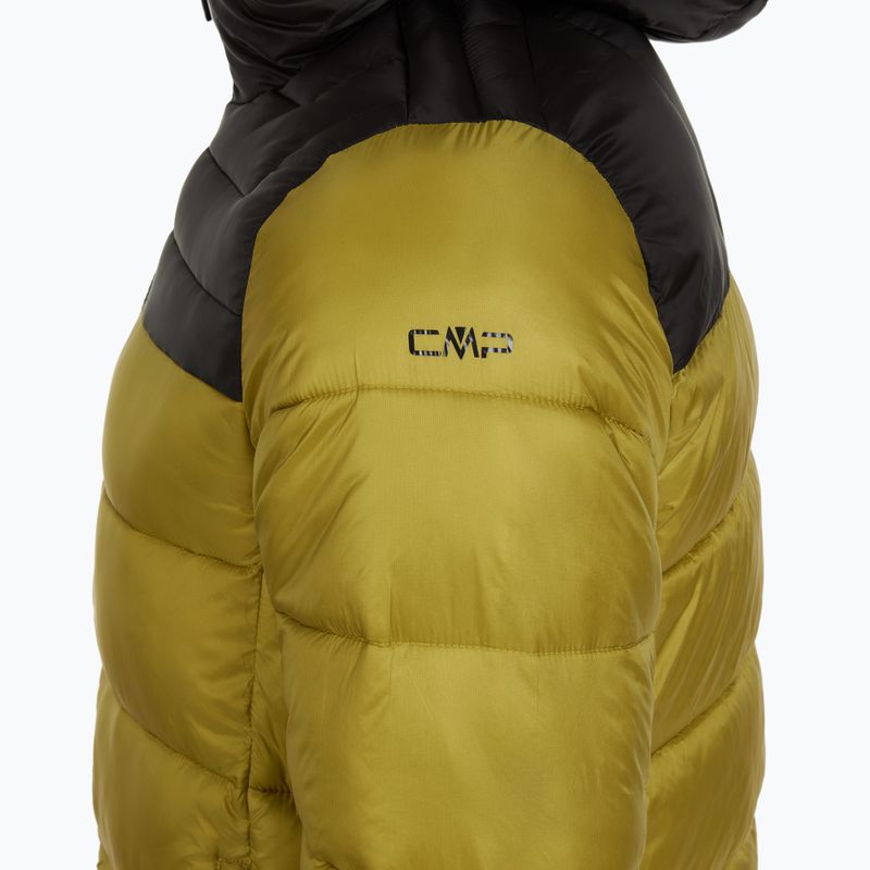 Pánská zateplená bunda CMP 35K3747 Fix Hood golden green 3