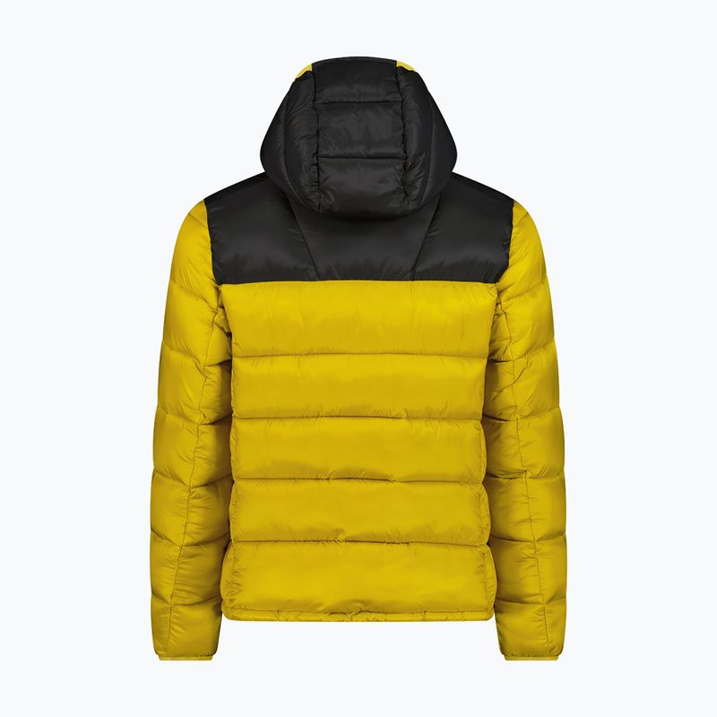 Pánská zateplená bunda CMP 35K3747 Fix Hood golden green 7