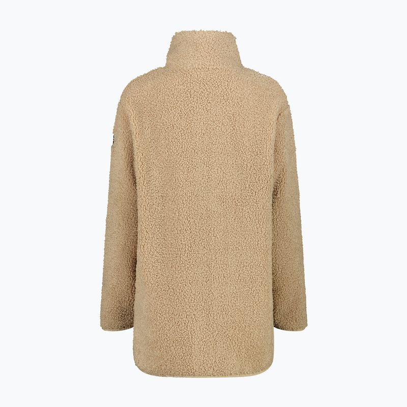 Dámský kabát CMP 35P3846 Long Teddy Highloft cookie 2