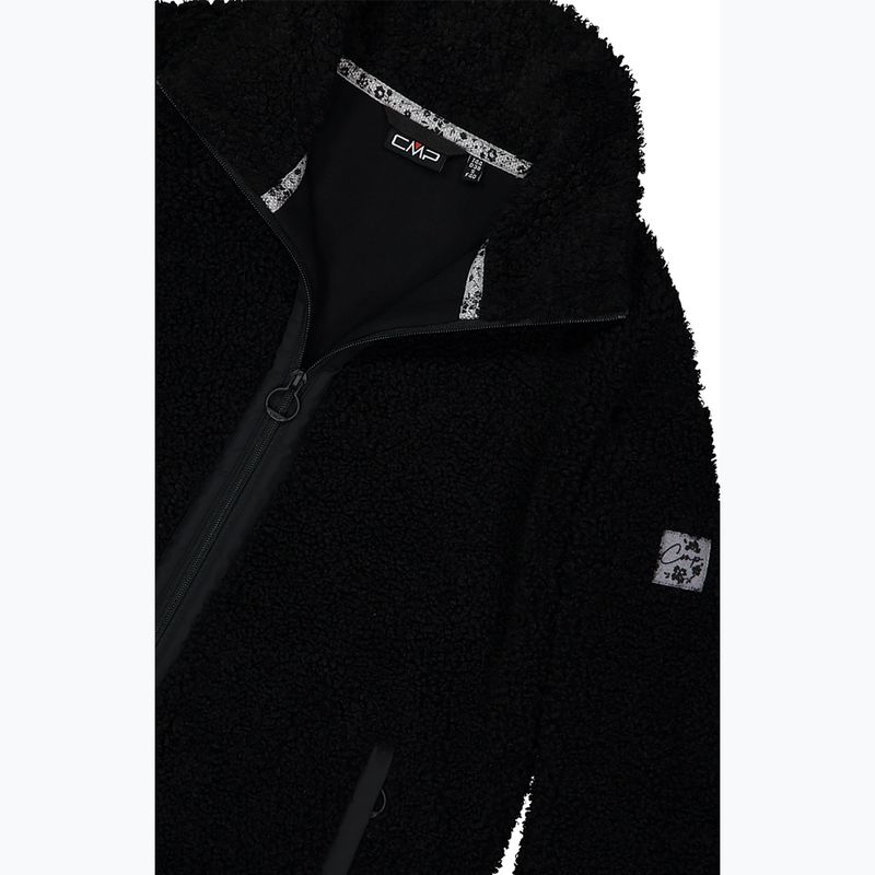 Dámský kabát CMP 35P3846 Long Teddy Highloft nero 5