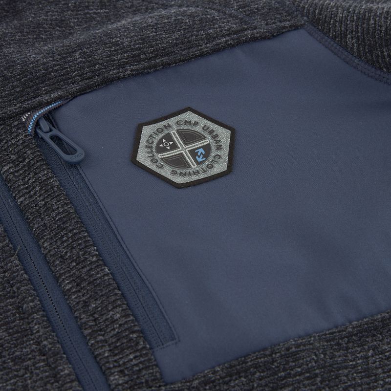 Pánská fleecová mikina CMP 35H3907 Melange Knitted blue melange/blue 4