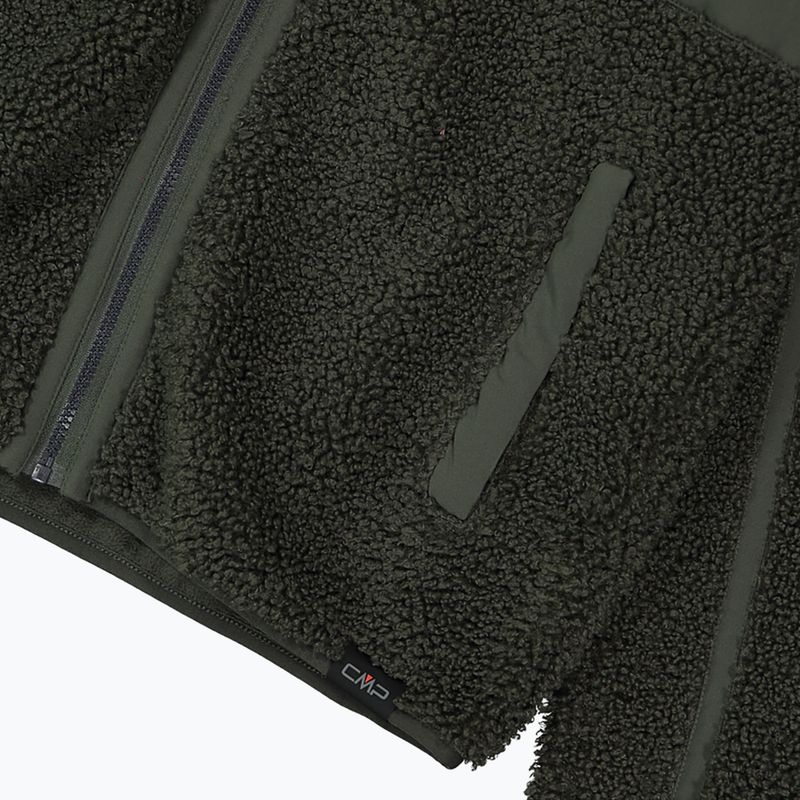 Pánská bunda CMP 35P3877 Teddy Highloft forest 4