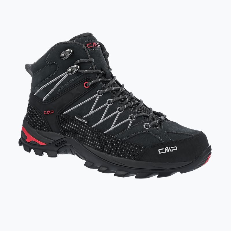 Pánské trekové boty CMP Rigel Mid Wp titanium/ferrari red