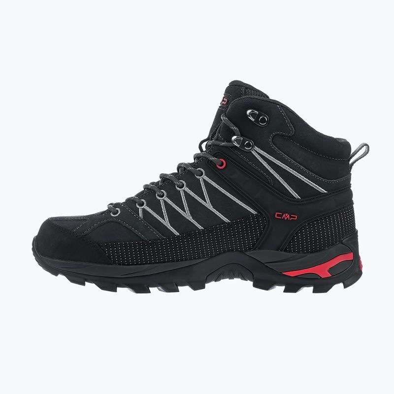 Pánské trekové boty CMP Rigel Mid Wp titanium/ferrari red 3